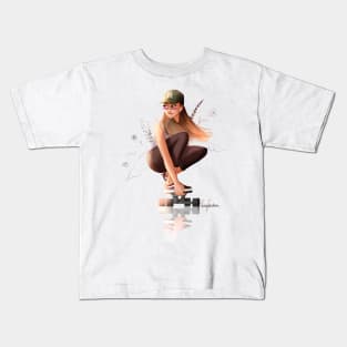 Skater girl Kids T-Shirt